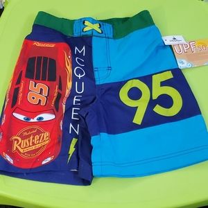 Boys swim trunks Lightening McQueen sz 5/6 NWT